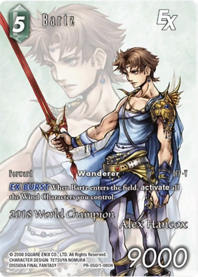 Image for Bartz EX (2018 World Champion) (FF: Promo Cards) (PR-050/1-080H) - Final Fantasy TCG