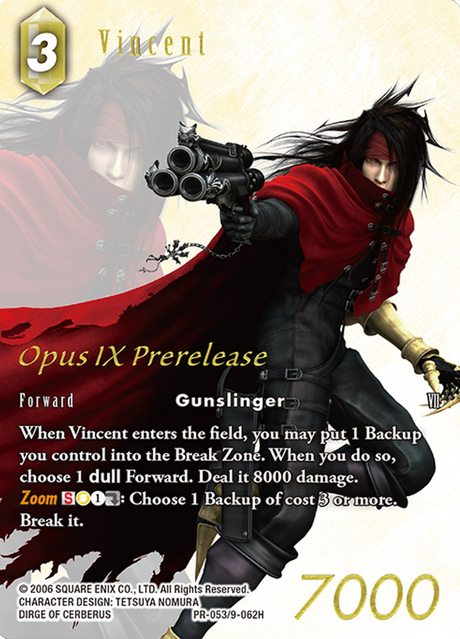 Image for Vincent (Prerelease Promo) (FF: Promo Cards) (PR-053/9-062H) - Final Fantasy TCG