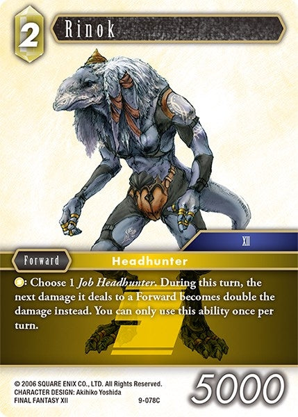 Image for Rinok (Opus IX) (9-078C) - Final Fantasy TCG