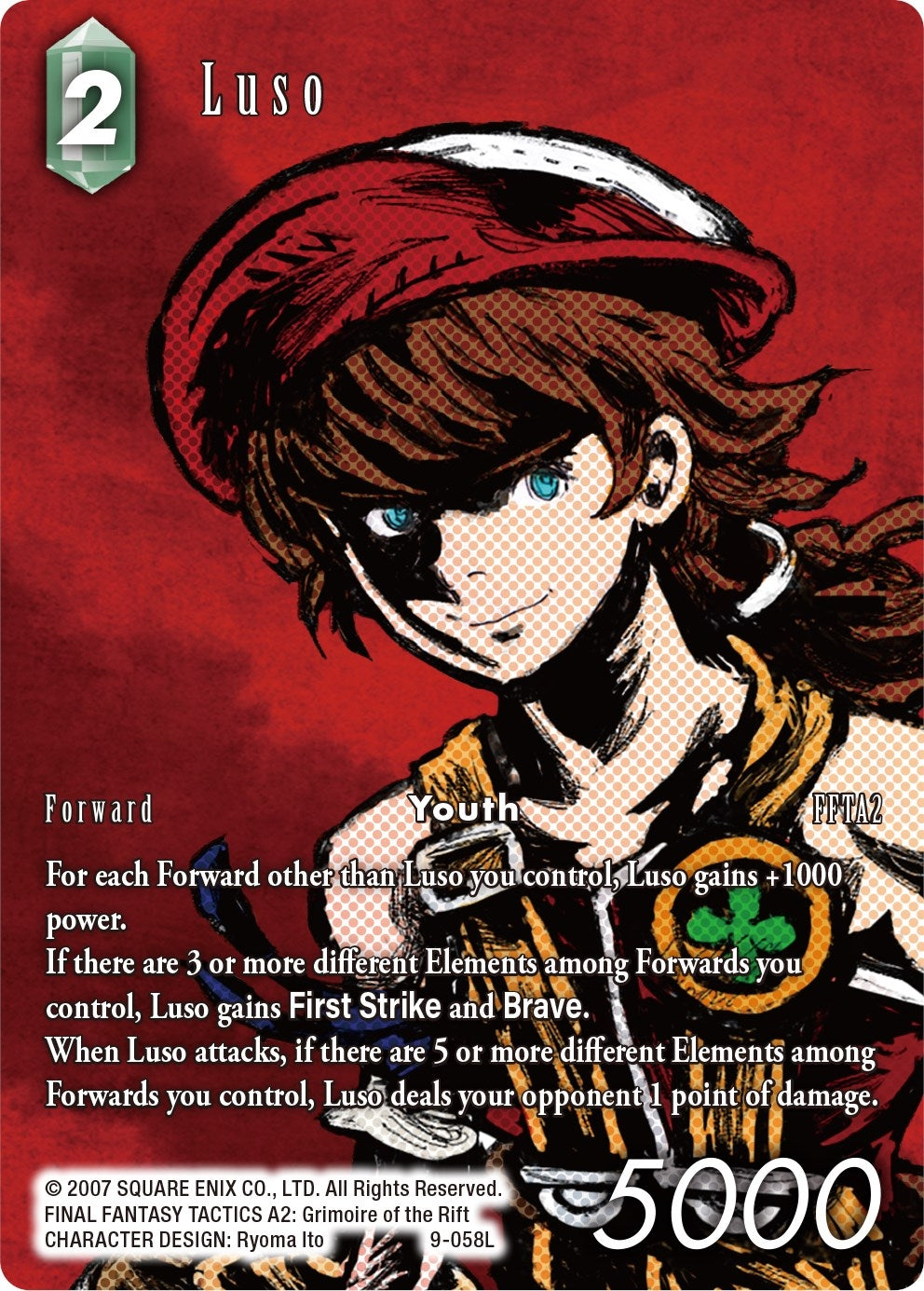 Image for Luso (Full Art) (Opus IX) (9-058L) - Final Fantasy TCG