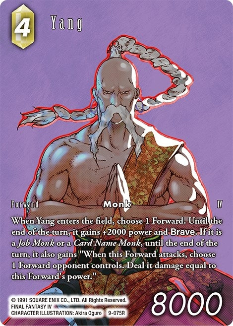 Image for Yang (Full Art) (Opus IX) (9-075R) - Final Fantasy TCG