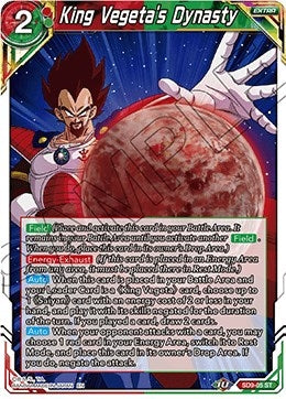 Image for King Vegeta's Dynasty (Assault of the Saiyans) (SD9-05) - Dragon Ball Super: Masters