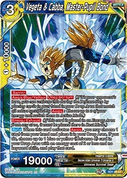 Image for Vegeta & Cabba, Master-Pupil Bond (Assault of the Saiyans) (XD1-08) - Dragon Ball Super: Masters