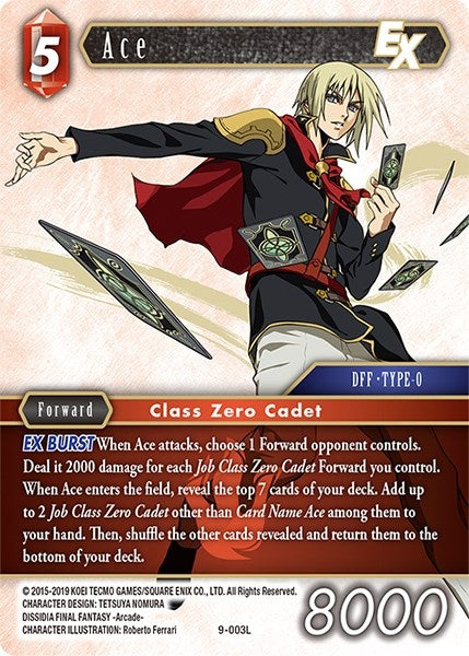 Image for Ace EX (Opus IX) (9-003L) - Final Fantasy TCG