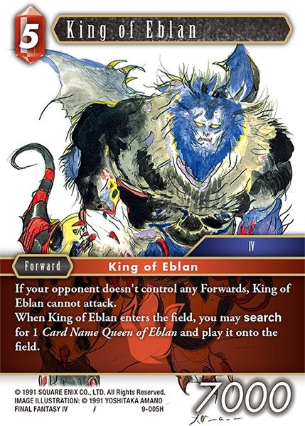 Image for King of Eblan (Opus IX) (9-005H) - Final Fantasy TCG