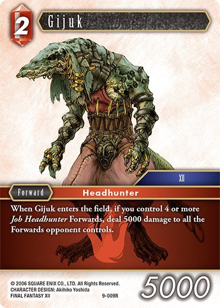Image for Gijuk (Opus IX) (9-009R) - Final Fantasy TCG