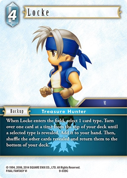 Image for Locke (9-039C) (Opus IX) (9-039C) - Final Fantasy TCG