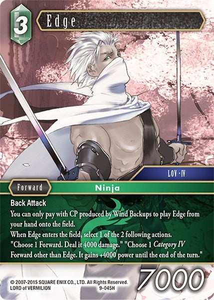 Image for Edge (Opus IX) (9-045H) - Final Fantasy TCG