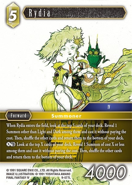 Image for Rydia (Opus IX) (9-077L) - Final Fantasy TCG