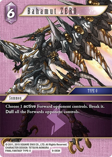 Image for Bahamut ZERO (Opus IX) (9-093H) - Final Fantasy TCG