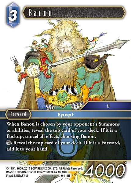 Image for Banon (Opus IX) (9-111H) - Final Fantasy TCG