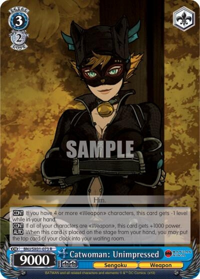 Image for Catwoman: Unimpressed (Batman Ninja) (BNJ/SX01-073 R) - Weiss Schwarz