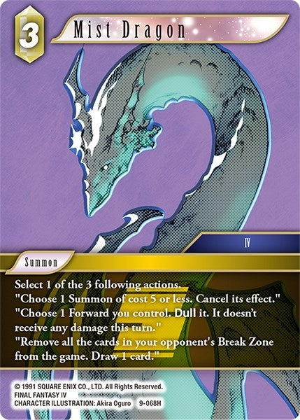 Image for Mist Dragon (Opus IX) (9-068H) - Final Fantasy TCG