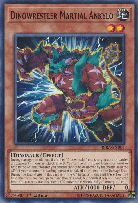 Image for Dinowrestler Martial Ankylo (Rising Rampage) (RIRA-EN006) - YuGiOh
