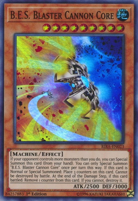 Image for B.E.S. Blaster Cannon Core (Rising Rampage) (RIRA-EN023) - YuGiOh