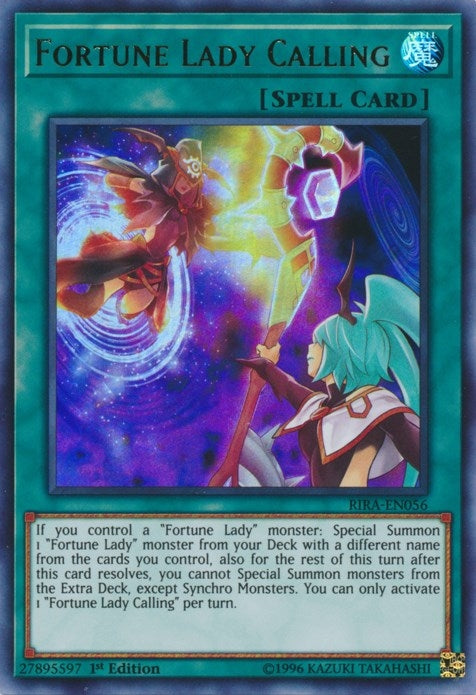 Image for Fortune Lady Calling (Rising Rampage) (RIRA-EN056) - YuGiOh