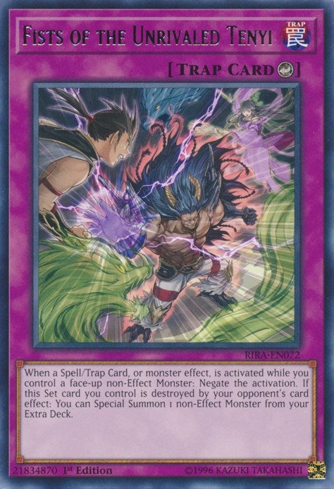 Image for Fists of the Unrivaled Tenyi (Rising Rampage) (RIRA-EN072) - YuGiOh