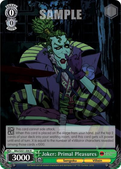 Image for Joker: Primal Pleasures (Batman Ninja) (BNJ/SX01-006 R) - Weiss Schwarz