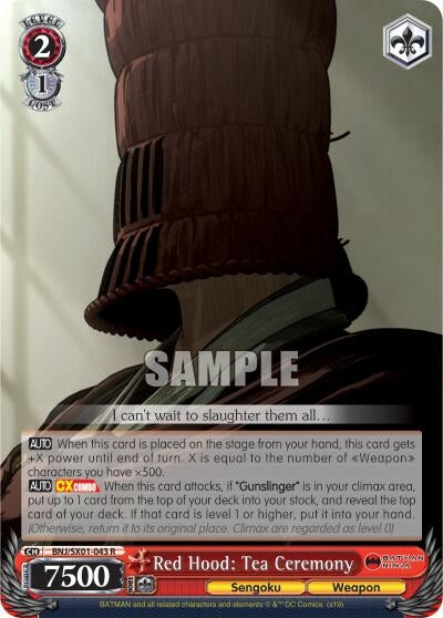 Image for Red Hood: Tea Ceremony (Batman Ninja) (BNJ/SX01-043 R) - Weiss Schwarz