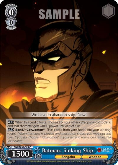 Image for Batman: Sinking Ship (Batman Ninja) (BNJ/SX01-085 C) - Weiss Schwarz
