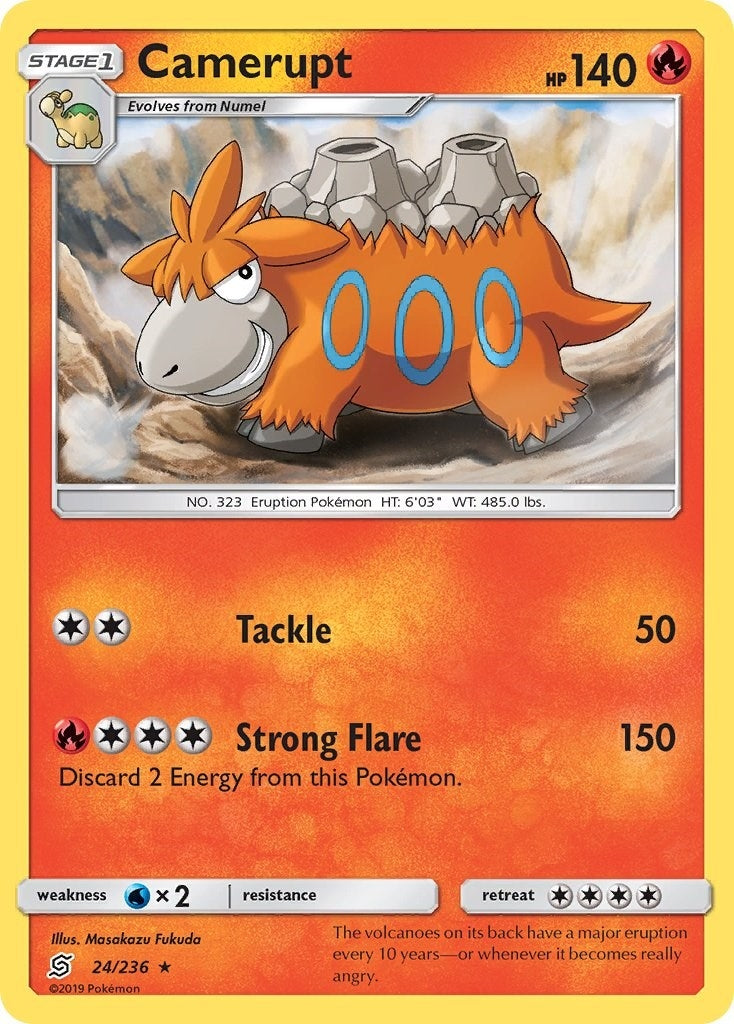 Image for Camerupt (SM - Unified Minds) (24/236) - Pokemon