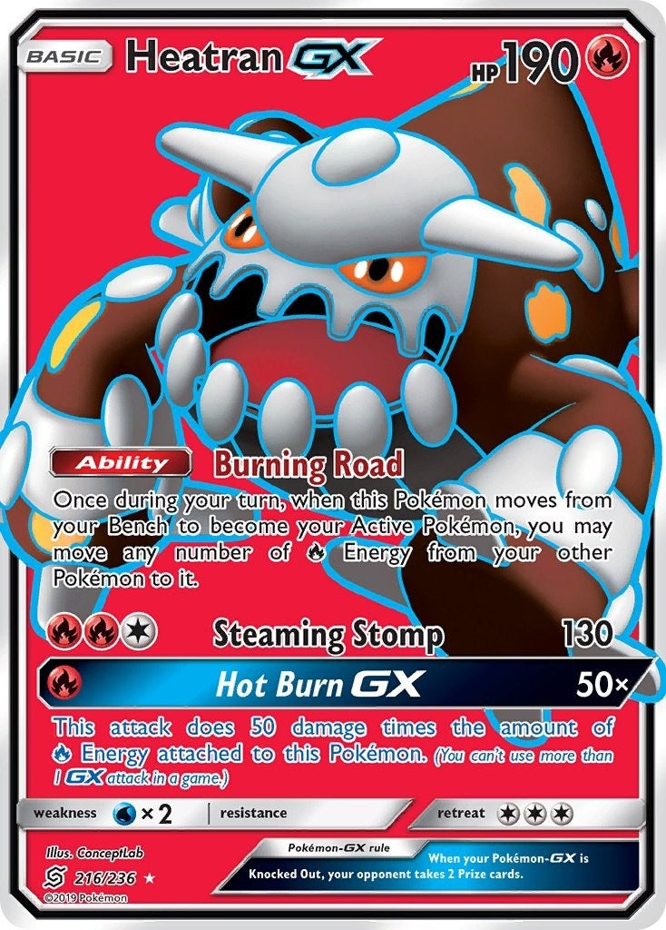Image for Heatran GX (Full Art) (SM - Unified Minds) (216/236) - Pokemon