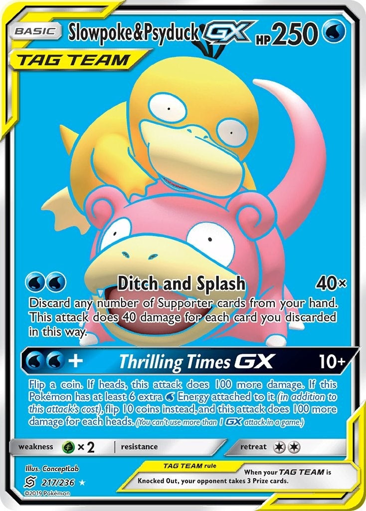 Image for Slowpoke & Psyduck GX (Full Art) (SM - Unified Minds) (217/236) - Pokemon