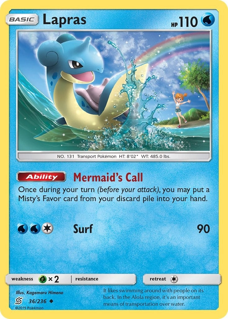 Image for Lapras (SM - Unified Minds) (36/236) - Pokemon