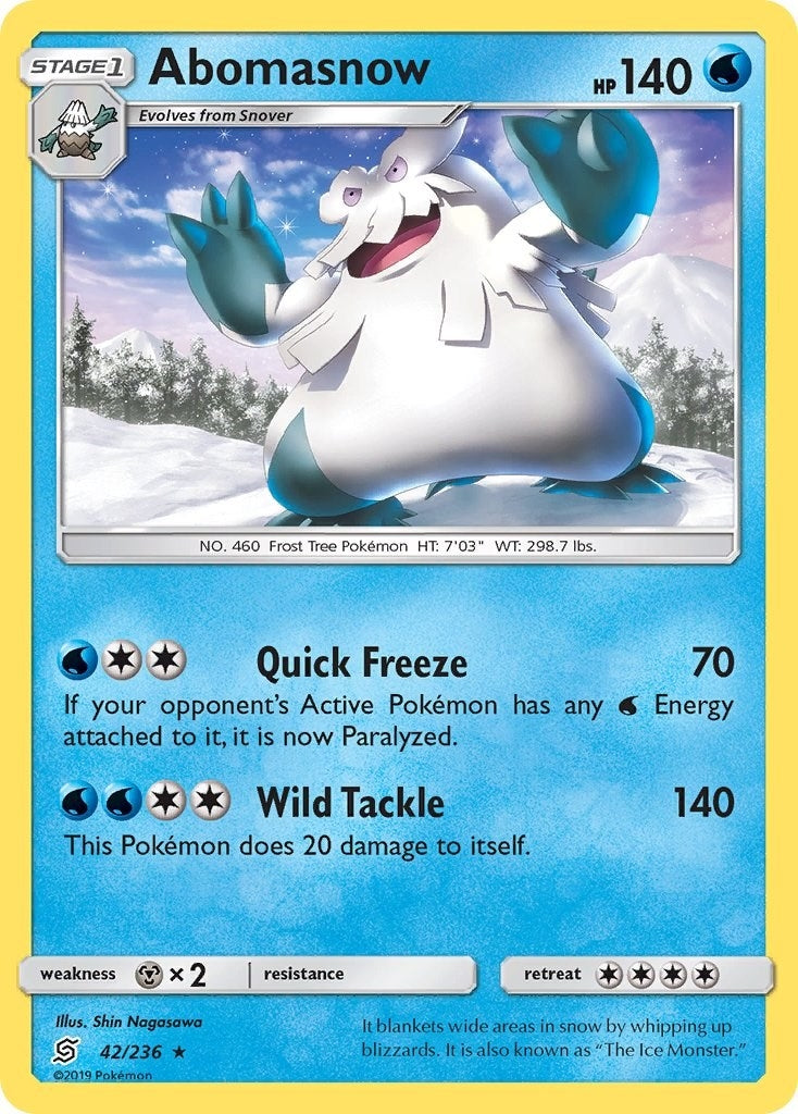 Image for Abomasnow (SM - Unified Minds) (42/236) - Pokemon