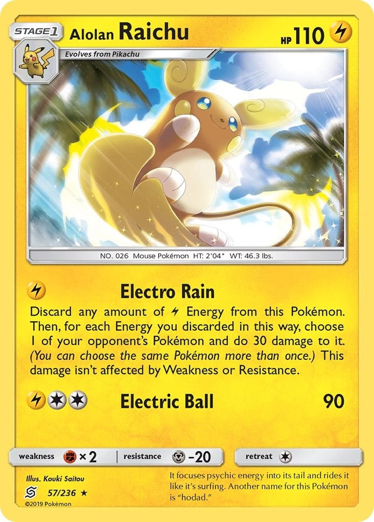 Image for Alolan Raichu (SM - Unified Minds) (57/236) - Pokemon