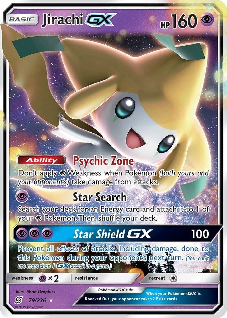 Image for Jirachi GX (SM - Unified Minds) (79/236) - Pokemon