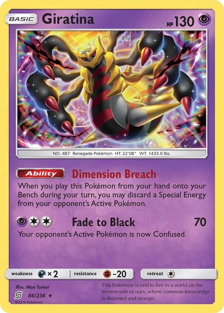 Image for Giratina (SM - Unified Minds) (86/236) - Pokemon