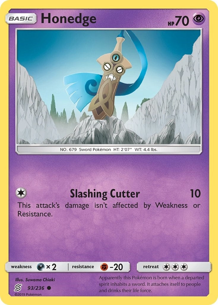Image for Honedge (93) (SM - Unified Minds) (93/236) - Pokemon