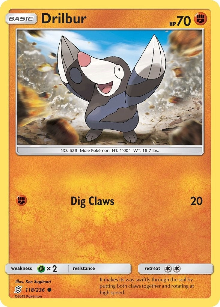 Image for Drilbur (SM - Unified Minds) (118/236) - Pokemon