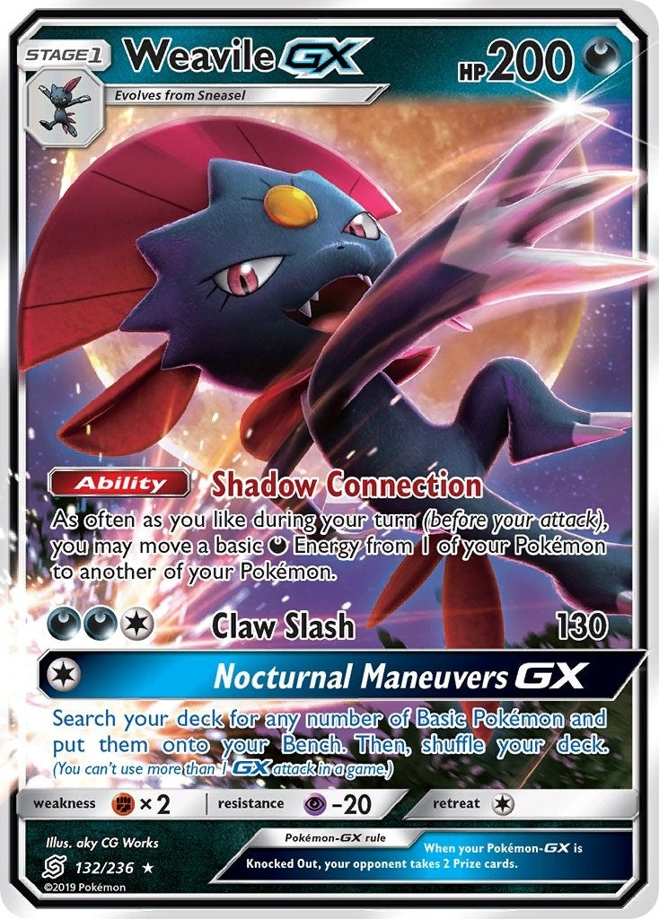 Image for Weavile GX (SM - Unified Minds) (132/236) - Pokemon
