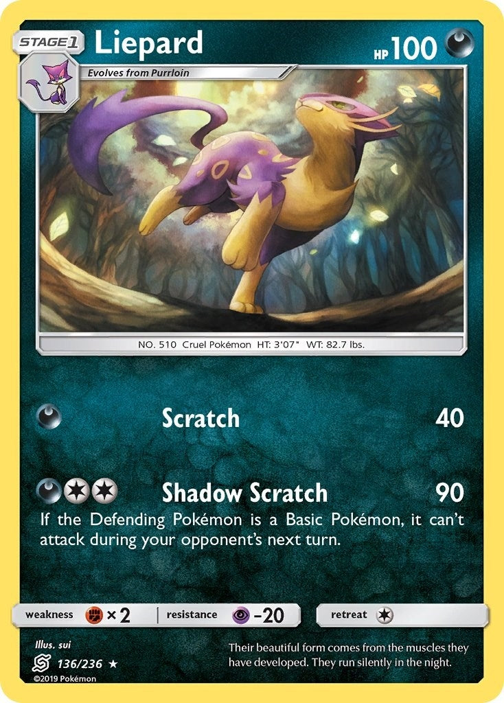 Image for Liepard (SM - Unified Minds) (136/236) - Pokemon