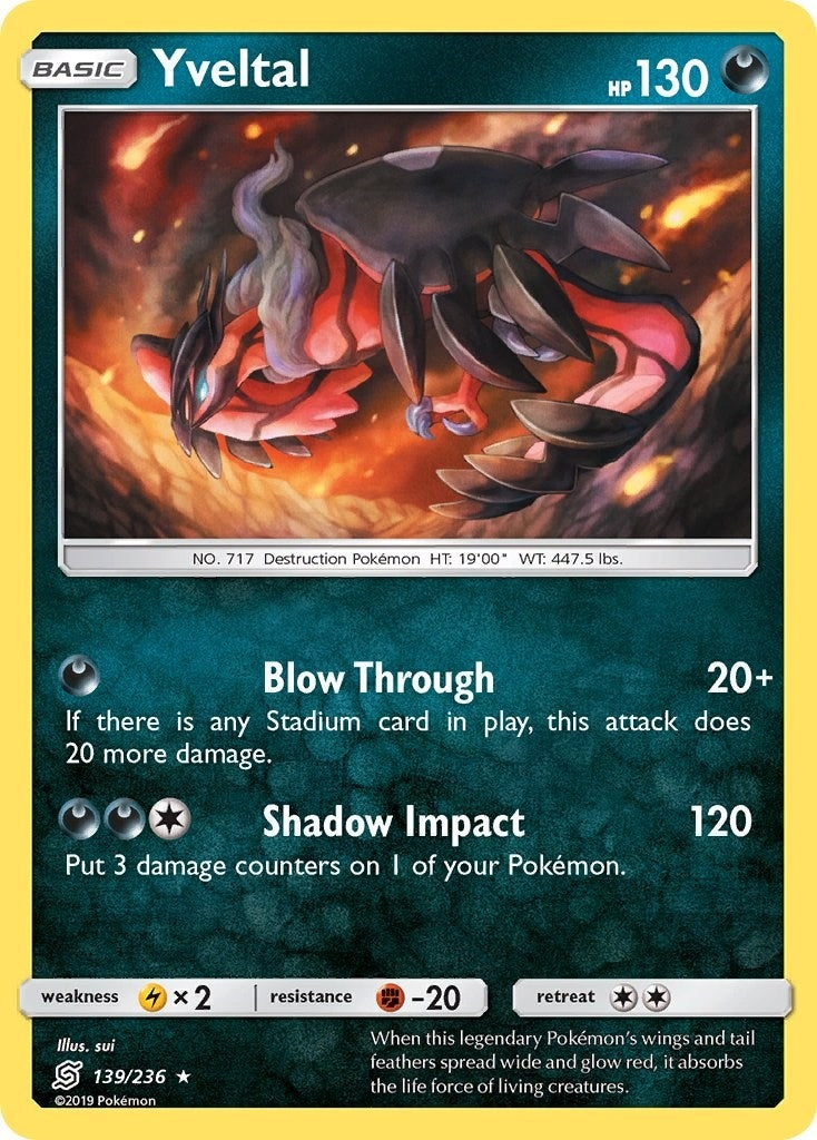 Image for Yveltal (SM - Unified Minds) (139/236) - Pokemon