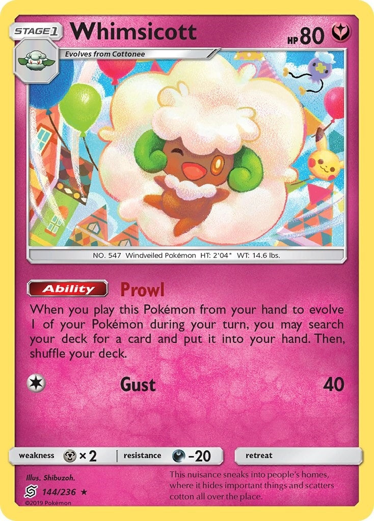 Image for Whimsicott (SM - Unified Minds) (144/236) - Pokemon