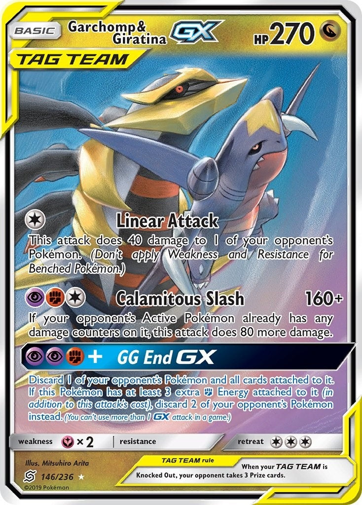 Image for Garchomp & Giratina GX (SM - Unified Minds) (146/236) - Pokemon