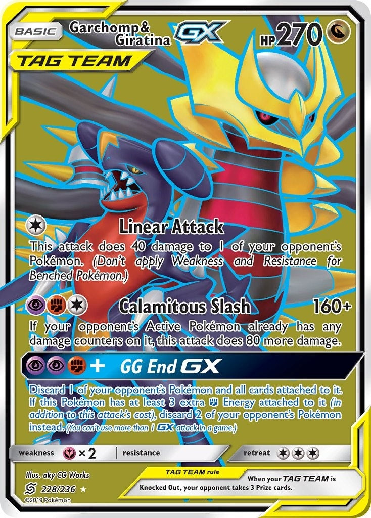 Image for Garchomp & Giratina GX (Full Art) (SM - Unified Minds) (228/236) - Pokemon