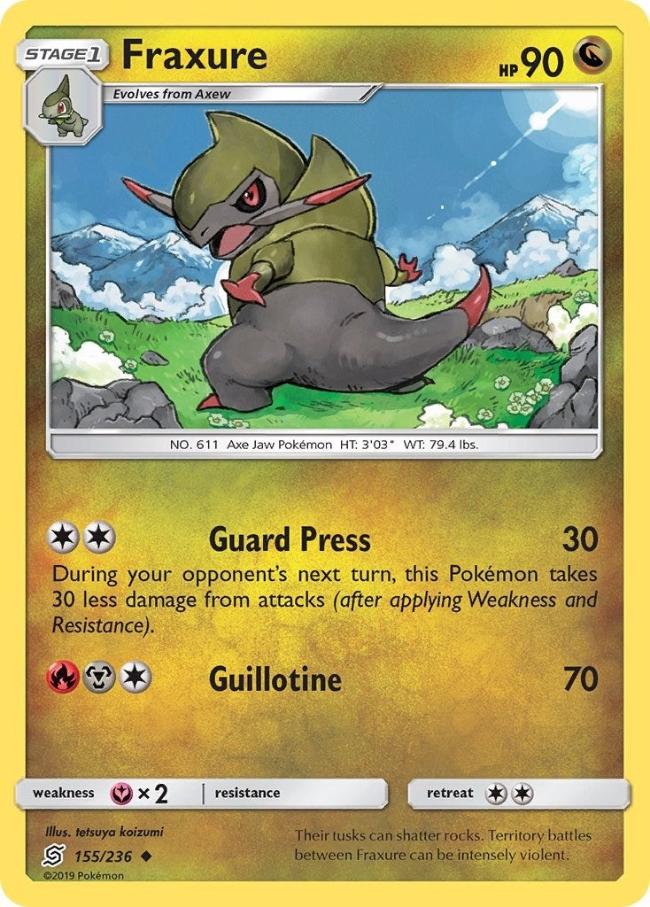 Image for Fraxure (SM - Unified Minds) (155/236) - Pokemon