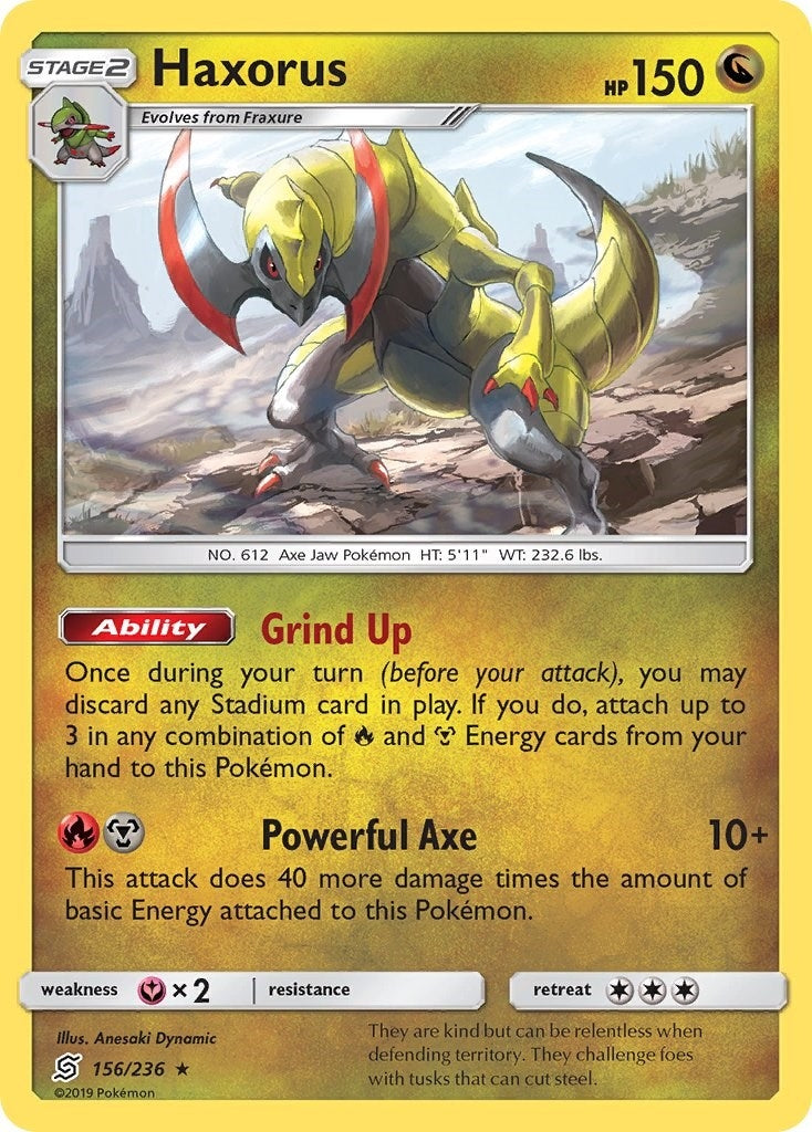 Image for Haxorus (SM - Unified Minds) (156/236) - Pokemon