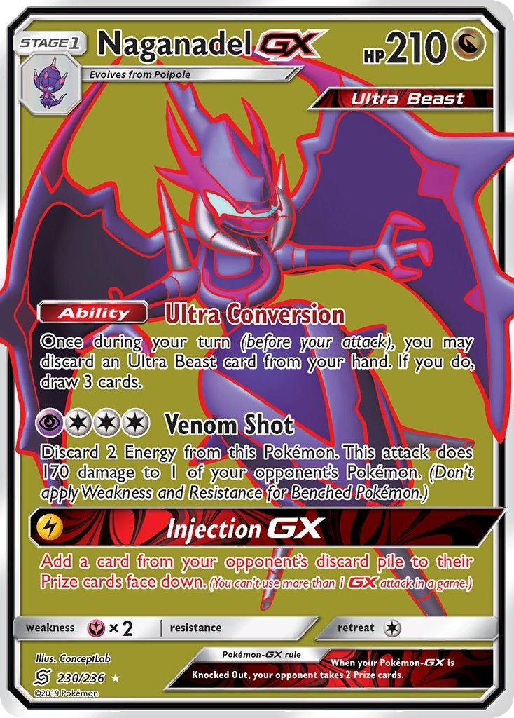 Image for Naganadel GX (Full Art) (SM - Unified Minds) (230/236) - Pokemon