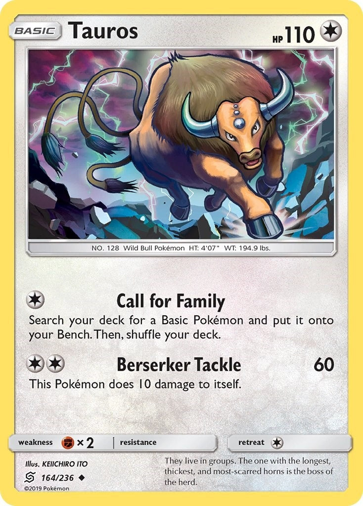 Image for Tauros (SM - Unified Minds) (164/236) - Pokemon