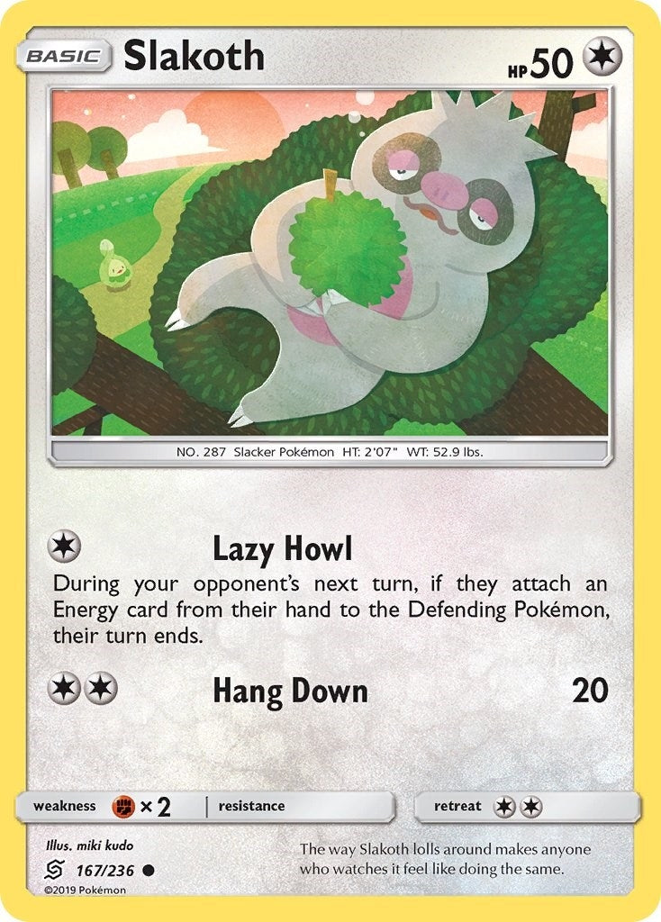 Image for Slakoth (167) (SM - Unified Minds) (167/236) - Pokemon