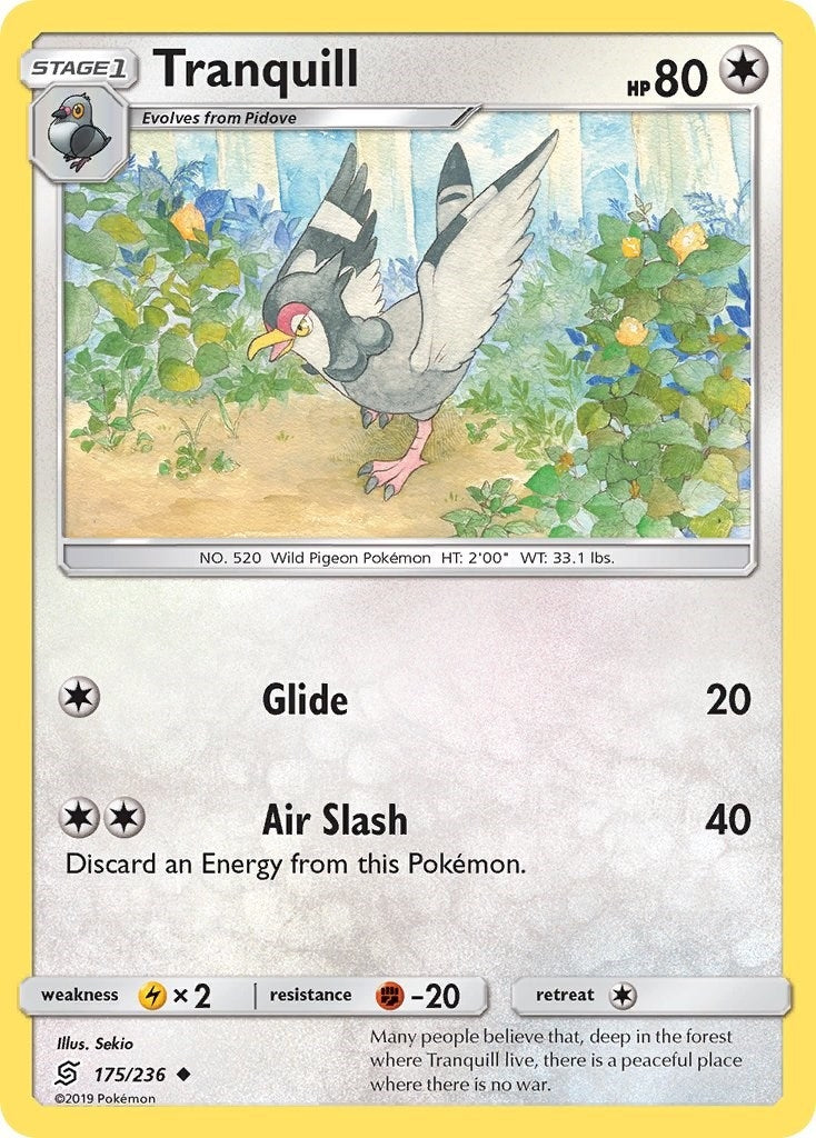 Image for Tranquill (SM - Unified Minds) (175/236) - Pokemon