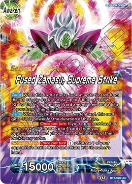Image for Goku Black & Zamasu // Fused Zamasu, Supreme Strike (Assault of the Saiyans Pre-Release Cards) (BT7-026_PR) - Dragon Ball Super: Masters