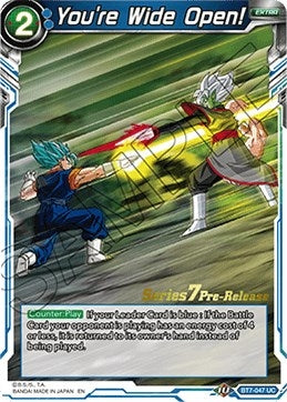 Image for You're Wide Open! (Assault of the Saiyans Pre-Release Cards) (BT7-047_PR) - Dragon Ball Super: Masters