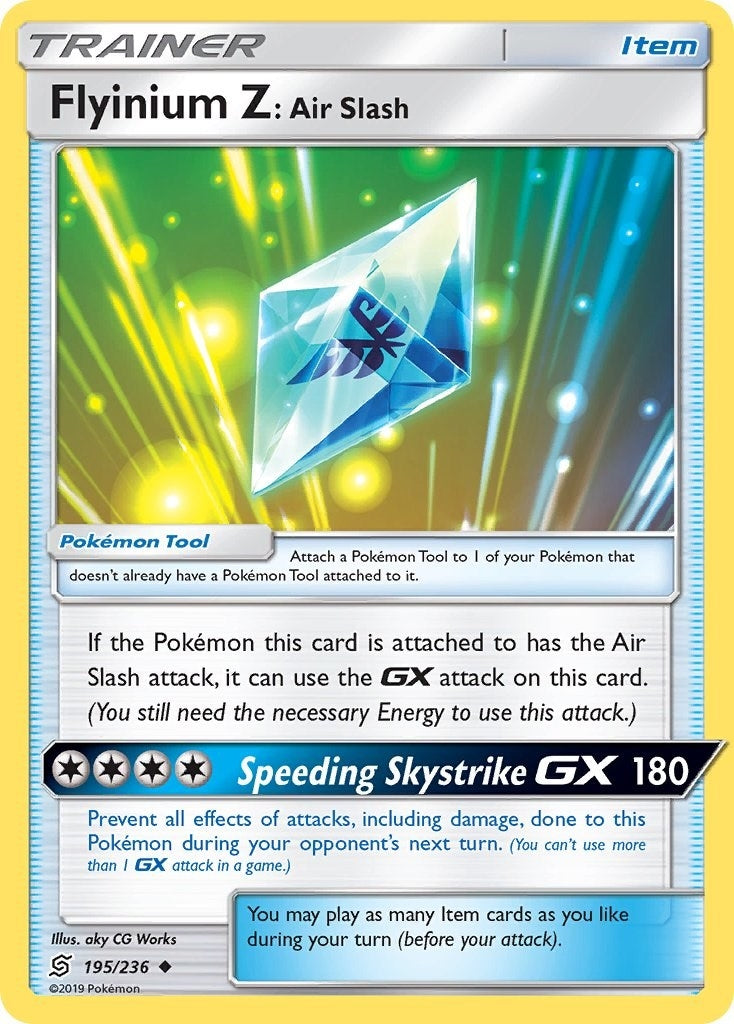 Image for Flyinium Z: Air Slash (SM - Unified Minds) (195/236) - Pokemon