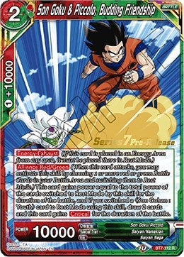 Image for Son Goku & Piccolo, Budding Friendship (Assault of the Saiyans Pre-Release Cards) (BT7-112_PR) - Dragon Ball Super: Masters